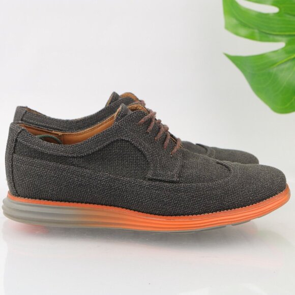 Cole Haan Mens Lunargrand Oxford Sneaker Size 10 Black Gray Denim Casual Shoe - Picture 4 of 14